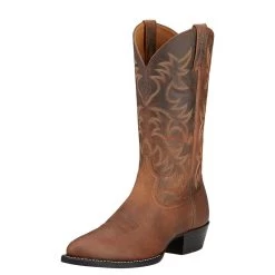 Ariat Heritage Round Toe Western Cowboy Boot 11 Ariat Heritage Round Toe Western Cowboy Boot -Guadalajara Western Wear 10002204 3 4 front