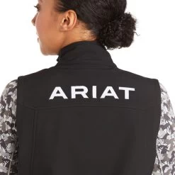 Ariat New Team Soft-Shell Vest (BLACK) -Guadalajara Western Wear 10020762 01
