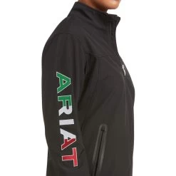 Ariat Classic Team Softshell MEXICO Jacket (BLACK) -Guadalajara Western Wear 10031428 02