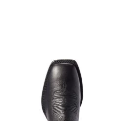 Ariat Booker Ultra Western Ankle Boot (BLACK) -Guadalajara Western Wear 10031453 toe