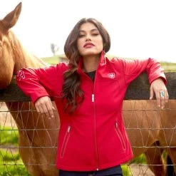 Ariat Classic Team Softshell MEXICO Jacket (RED) -Guadalajara Western Wear 10033526 lifestyle