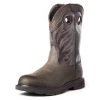 Ariat Groundwork Waterproof Round Toe Work Boot -Guadalajara Western Wear 10035965 3 4 front