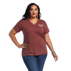 REAL Relaxed Longhorn Tee -Guadalajara Western Wear 10040621 front plus