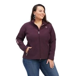 Ariat Women Team Mulberry Heather Soft-shell Jacket 18 Ariat Women Team Mulberry Heather Soft-shell Jacket -Guadalajara Western Wear 10041279 front plus