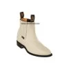 Original Michel Charro Winter White Deer Leather Boots -Guadalajara Western Wear 102 1