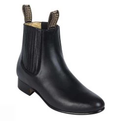 El Besserro Men's Black Botin Charro
