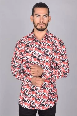 Platini Men's Long Sleeve Shirt - FPL6932 (Plus Size)