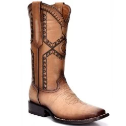 Bota Cuadra De Avestruz - Flame Orix