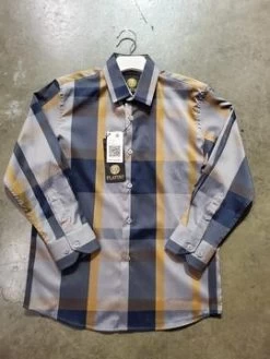 Platini Kid's Navy Digital Print Shirt - CHK8503