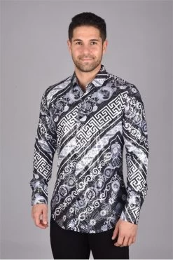 Platini Men's Long Sleeve Shirt - FPL7201 (Plus Size)