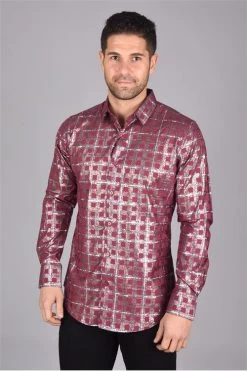 Platini Men's Long Sleeve Shirt - FPL7062 (Plus Size)