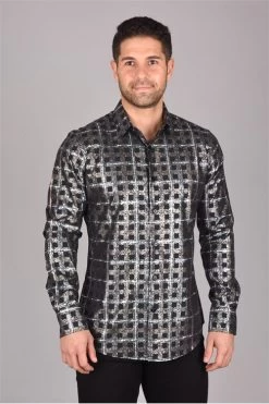 Platini Men's Long Sleeve Shirt - FPL7061 (Plus Size)