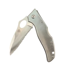 Ariat Stainless Steel Blade -Guadalajara Western Wear Folding Knife Serrated Silver A710010036 S 1 23186.1634581911