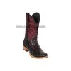 Los Altos Faded Gray Caiman Belly & Deer Wide Square Toe Cowboy Boots -Guadalajara Western Wear GDL 2 BOOTS WEBSITE 2020 110