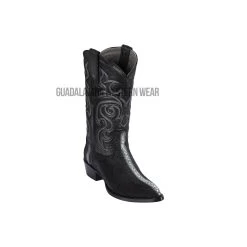 Los Altos Black Stingray Rowstone J Toe Cowboy Boots