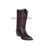 Los Altos Black Cherry Ostrich J Toe Cowboy Boots
