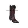 Los Altos Black Cherry Ostrich Leg J Toe Cowboy Boots -Guadalajara Western Wear GDL 2 BOOTS WEBSITE 2020 173