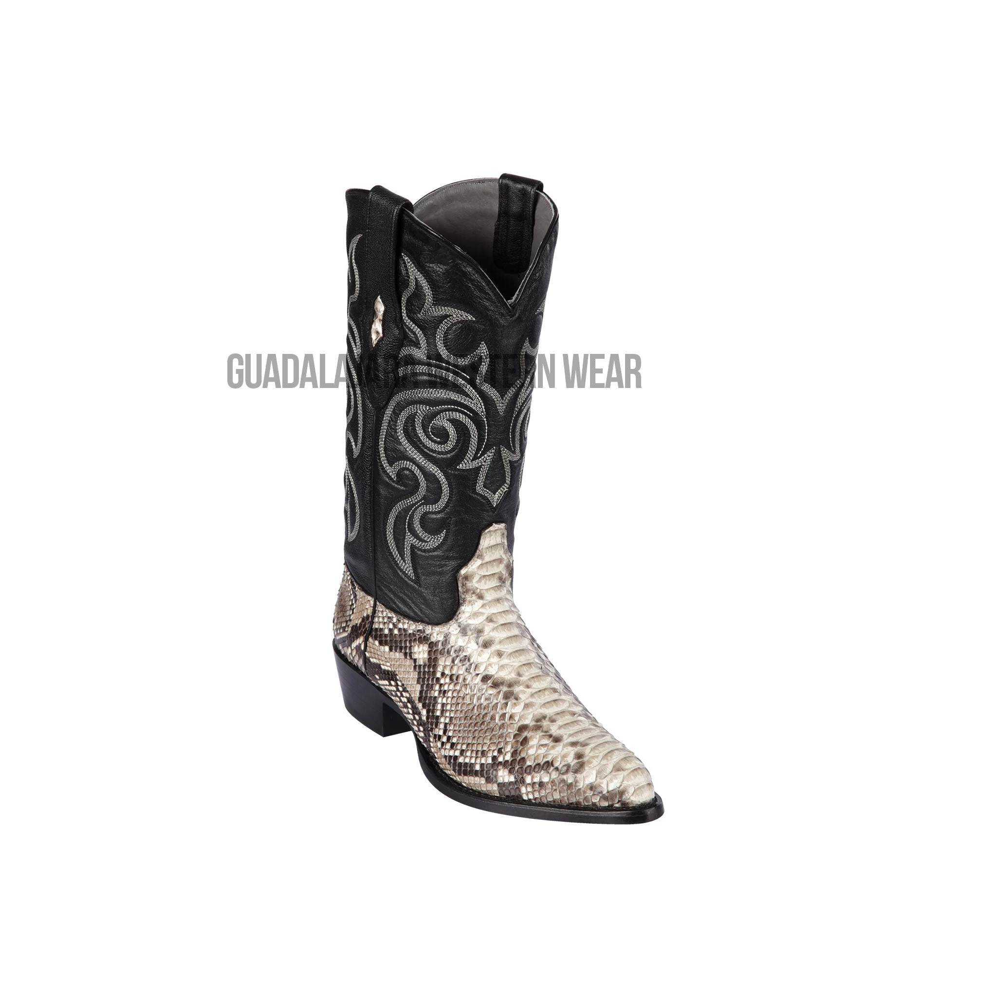 Los Altos Natural Python J Toe Cowboy Boots 3 Los Altos Natural Python J Toe Cowboy Boots