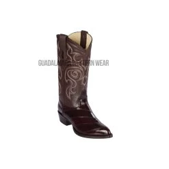 Los Altos Brown Eel J Toe Cowboy Boots