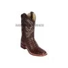 Los Altos Brown Caiman Hornback Wide Square Toe Cowboy Boots -Guadalajara Western Wear GDL 2 BOOTS WEBSITE 2020 2
