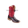 Los Altos Black/Red Ostrich Belly Wide Square Toe Cowboy Boots -Guadalajara Western Wear GDL 2 BOOTS WEBSITE 2020 98