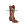 Los Altos Light Brown Volcano Dubai Toe Women Western Boot