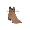 Los Altos Taupe Nobuk Wide Square Toe Botin Charro -Guadalajara Western Wear GDL FEB 1 END BOOTS WEBSITE 2020 124