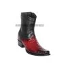 Los Altos Faded Burgundy Caiman Belly European Square Toe Ankle Boot 1 Los Altos Faded Burgundy Caiman Belly European Square Toe Ankle Boot -Guadalajara Western Wear GDL JAN 2 BOOTS WEBSITE 2020 108