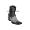 Los Altos Faded Gray Caiman Tail European Square Toe Ankle Boot -Guadalajara Western Wear GDL JAN 2 BOOTS WEBSITE 2020 113