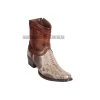 Los Altos Rustic Brown Python European Square Toe Ankle Boot -Guadalajara Western Wear GDL JAN 2 BOOTS WEBSITE 2020 130