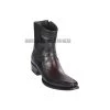 Los Altos Black Cherry Teju & Deer European Square Toe Ankle Boot -Guadalajara Western Wear GDL JAN 2 BOOTS WEBSITE 2020 175