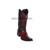 Los Altos Faded Burgundy Ostrich Leg European Square Toe Cowboy Boots -Guadalajara Western Wear GDL JAN 2 BOOTS WEBSITE 2020 38