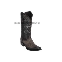 Los Altos Faded Gray Shark European Square Toe Cowboy Boots