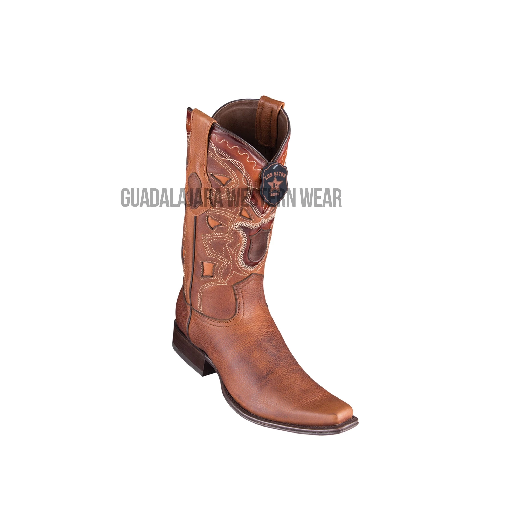 Los Altos Walnut Rage European Square Toe Cowboy Boots 3 Los Altos Walnut Rage European Square Toe Cowboy Boots