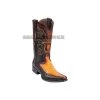 Los Altos Faded Buttercup Caiman Belly & Deer European Square Toe Cowboy Boots -Guadalajara Western Wear GDL JAN 2 BOOTS WEBSITE 2020 64