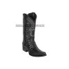 Los Altos Black Caiman Tail & Deer European Square Toe Cowboy Boots -Guadalajara Western Wear GDL JAN 2 BOOTS WEBSITE 2020 70