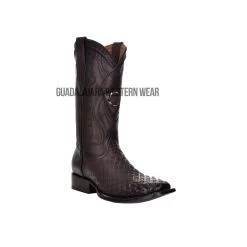 Cuadra Black Sillero Wide Square Toe Cowboy Boot