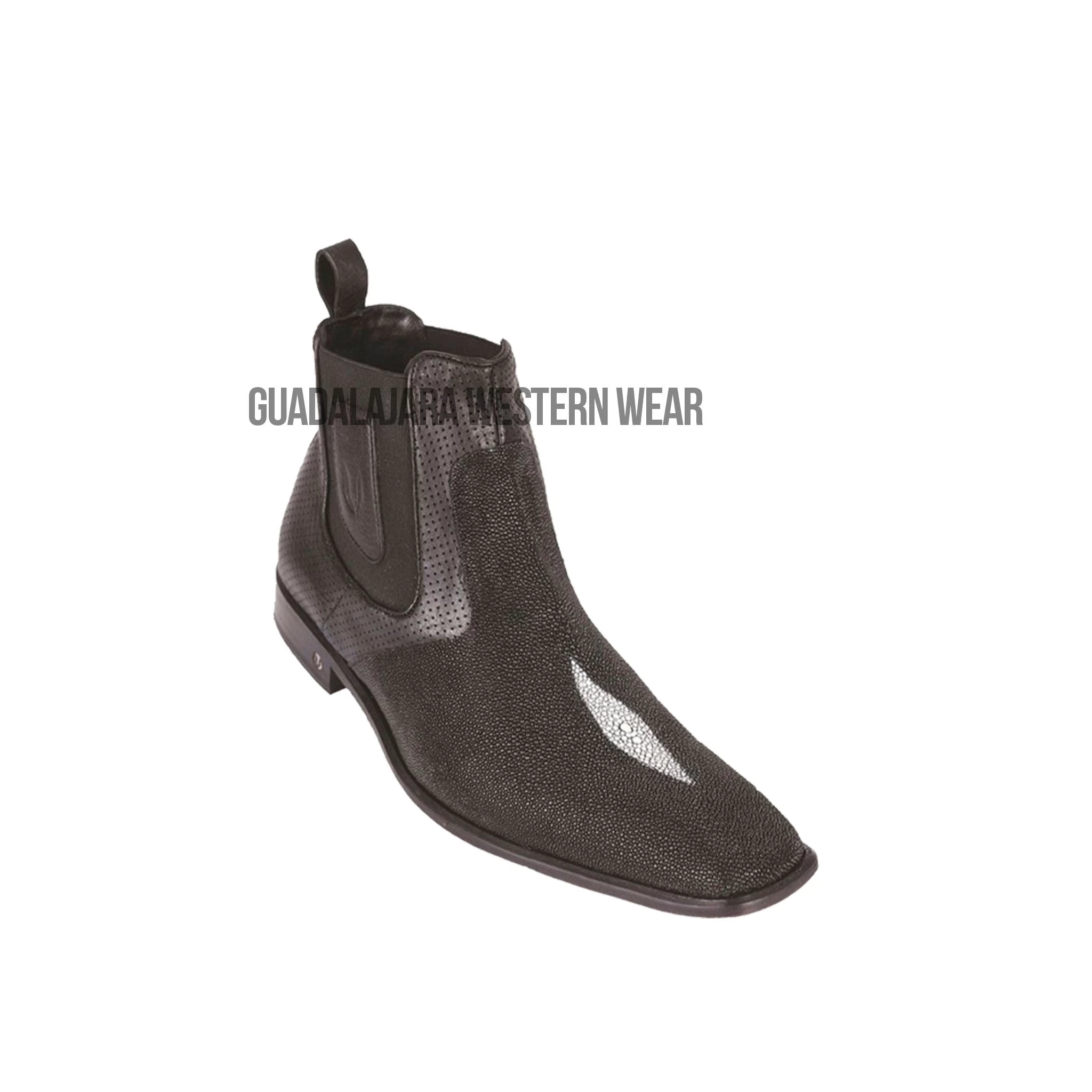 Vestigium Black Stingle Stone Stingray Chelsea Boot