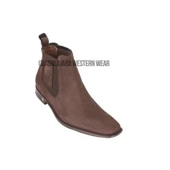 Vestigium Tobacco Suede Leather Chelsea Boot