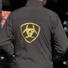 Ariat NEW Men’s Blk/Gold Soft-Shell Jacket -Guadalajara Western Wear IMG 0486