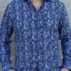 Men's Italian Print Long Sleeve Shirt - B573 -Guadalajara Western Wear IMG 0565