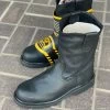Original Michel Boots Men's Pull On Work Boot Black Steel Toe -Guadalajara Western Wear IMG 0707