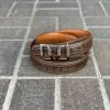 Vestigium Brown Caiman Belly Casual Belt -Guadalajara Western Wear IMG 0718