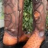Bota Cuadra De Avestruz - Miel -Guadalajara Western Wear IMG 0765