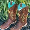 Corral Women's Embroidery And Studs Western Boot Square Toe -Guadalajara Western Wear IMG 0828