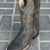 Dark Brown Finish Python Wide Square Toe Cowboy Boots 1 Dark Brown Finish Python Wide Square Toe Cowboy Boots -Guadalajara Western Wear IMG 0952
