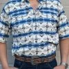 Ariat Ventek Twilight Blue Serape Classic Short Sleeve Shirt -Guadalajara Western Wear IMG 1047