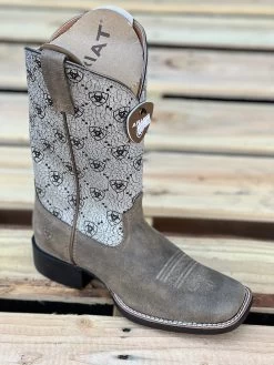 Ariat Brown Bomber Round Up Wide Square Toe Women Boot 10 Ariat Brown Bomber Round Up Wide Square Toe Women Boot -Guadalajara Western Wear IMG 1112