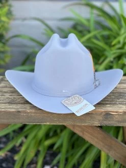 Tejana (Lana Fina) 20x Copa Alta Falda 3.5" Marca Morcon (Mist Grey/Gris Claro) -Guadalajara Western Wear IMG 1147