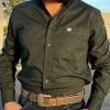 Panhandle Forest Green Logo Button Down Long Sleeve Shirt -Guadalajara Western Wear IMG 1235